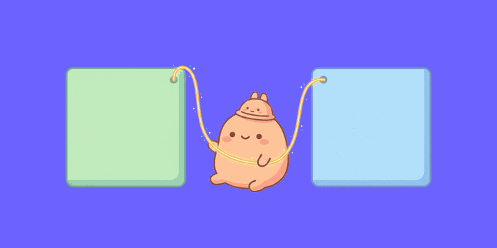 코드 에디터 앞에서 작업하는 캐릭터