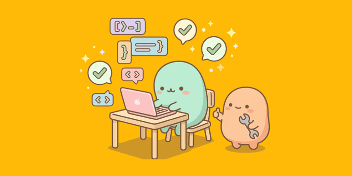 실전 설정을 적용하는 캐릭터